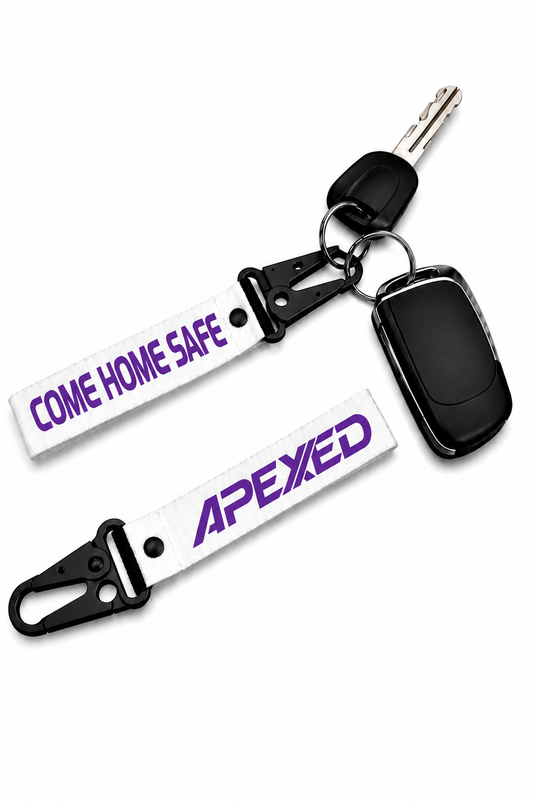 Come home safe - Keychain White