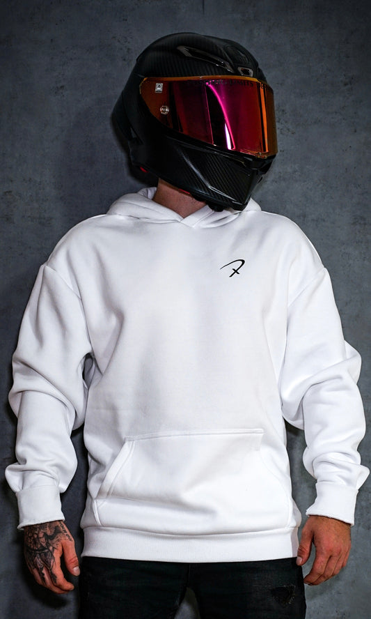 Basic Oversized Hoodie Weiß