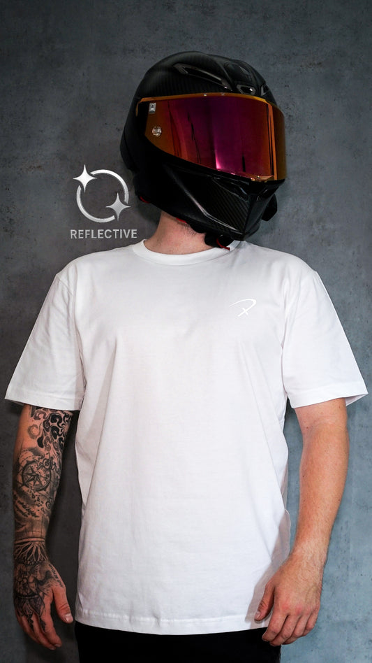 Basic T-Shirt Weiß - Reflective