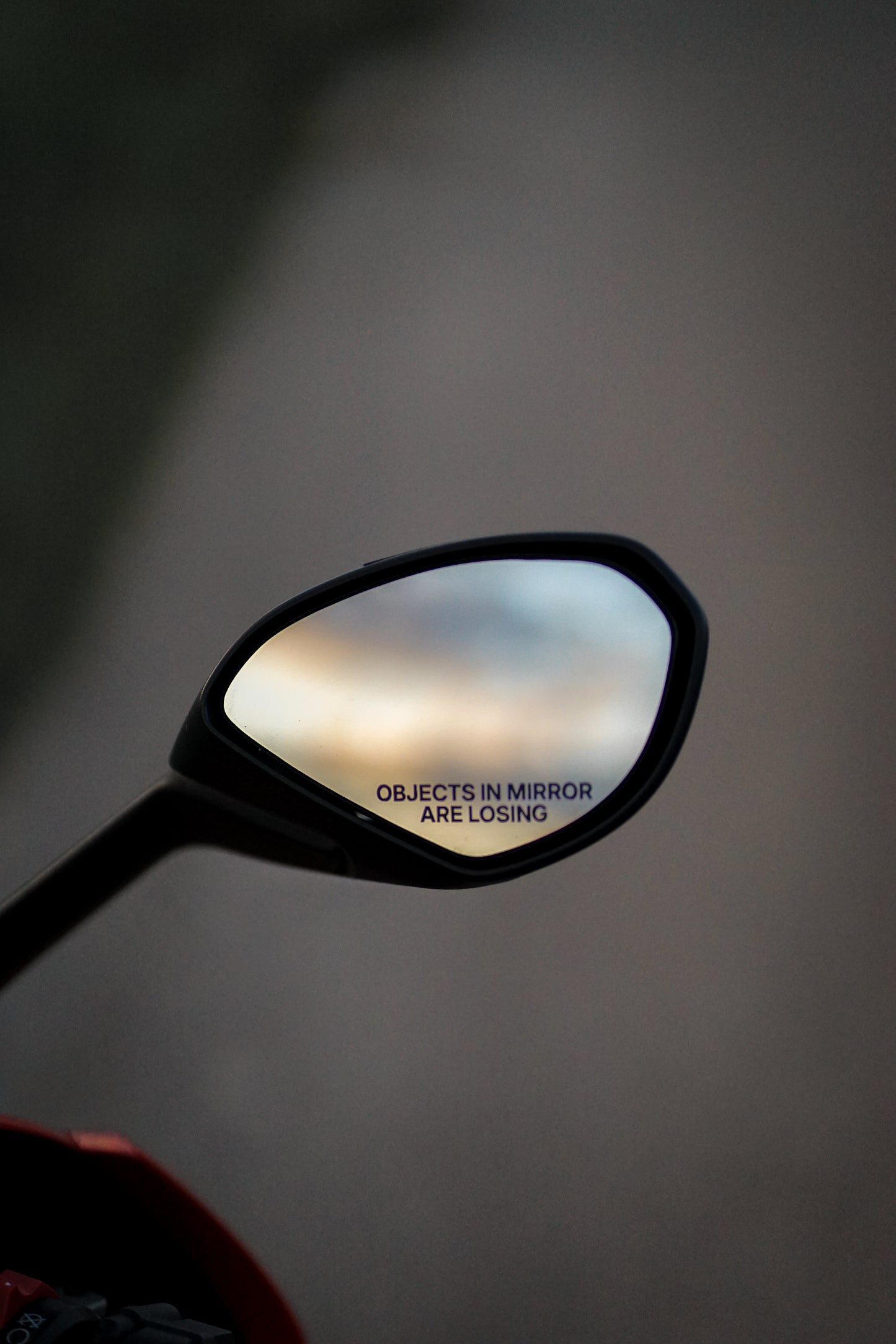 Objects in Mirror Sticker