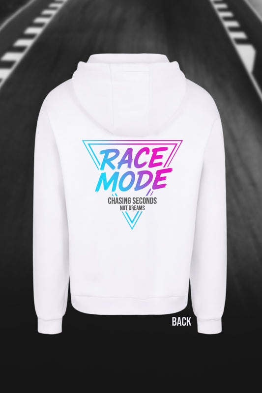 RACE MODE Hoodie weiß