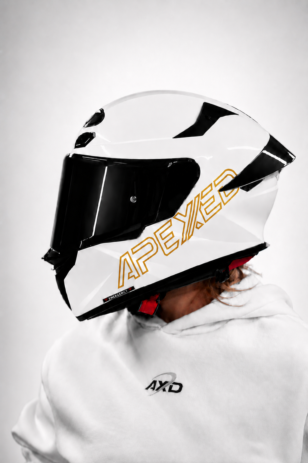 Helmsticker 'Apexed' Outlines Logo