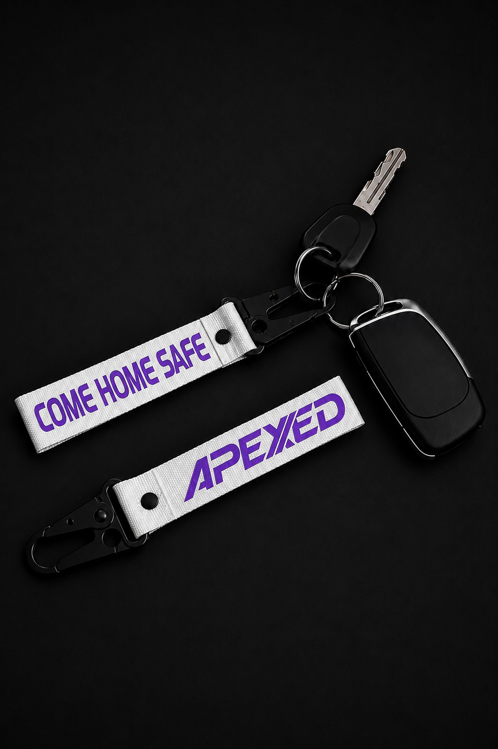 Come home safe - Keychain White