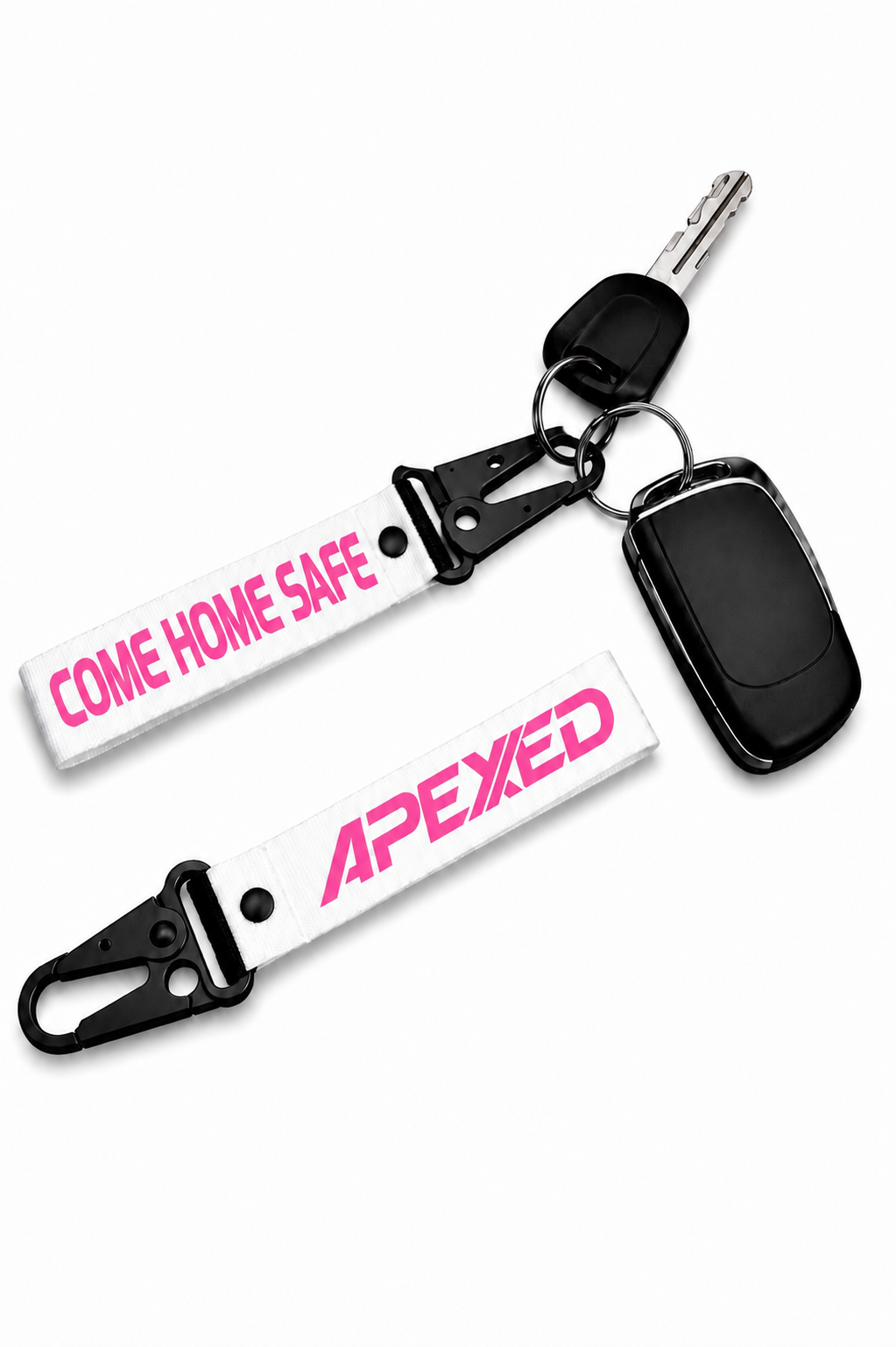 Come home safe - Keychain White