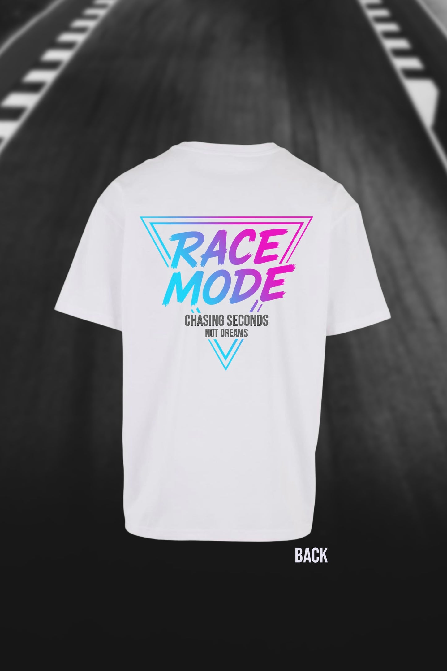 RACE MODE oversized T-shirt weiß