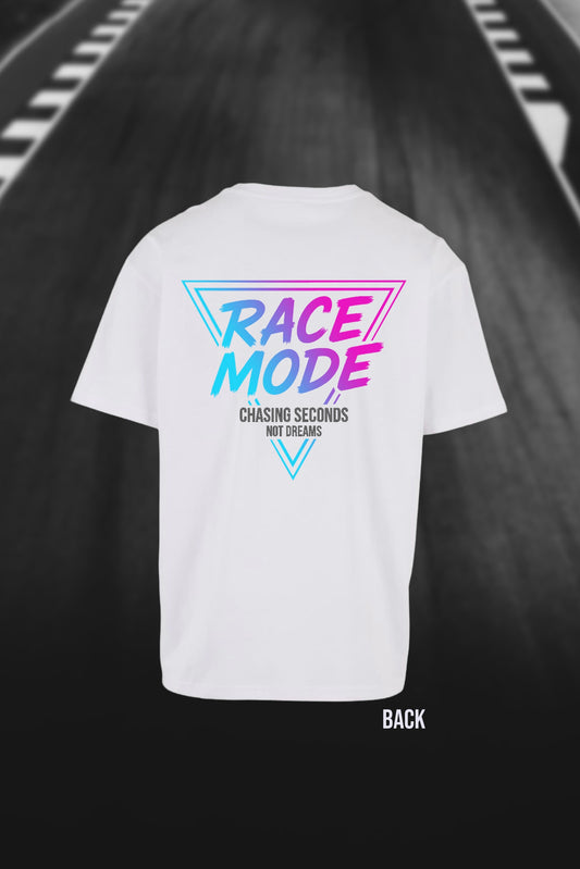 RACE MODE oversized T-shirt weiß