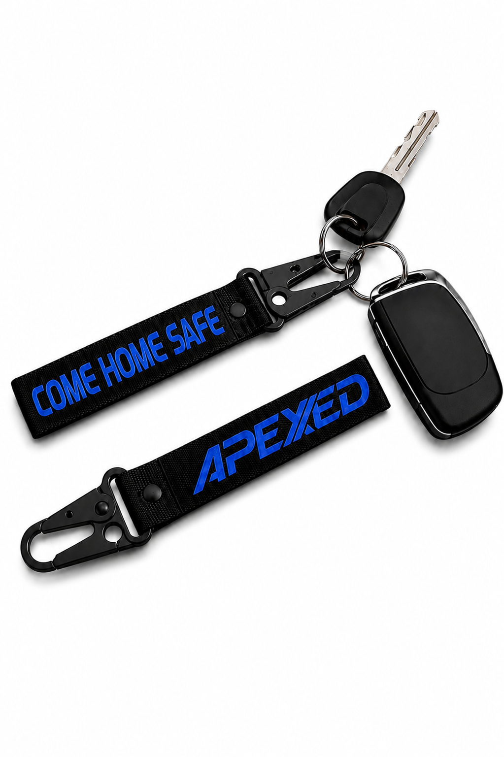 Come home safe - Keychain Black