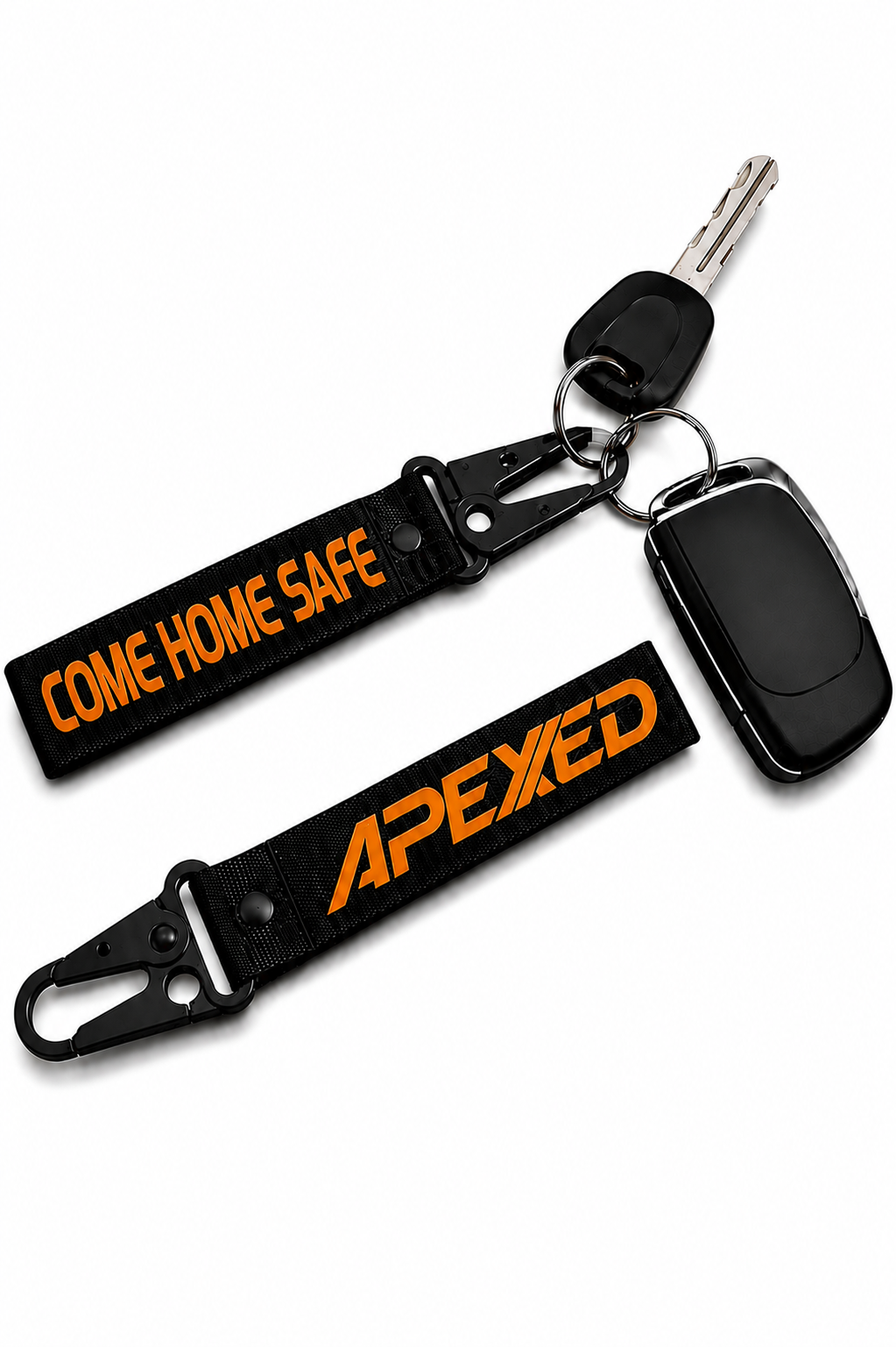 Come home safe - Keychain Black