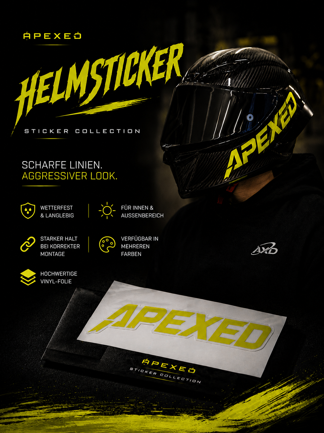 Helmsticker 'Apexed' Logo