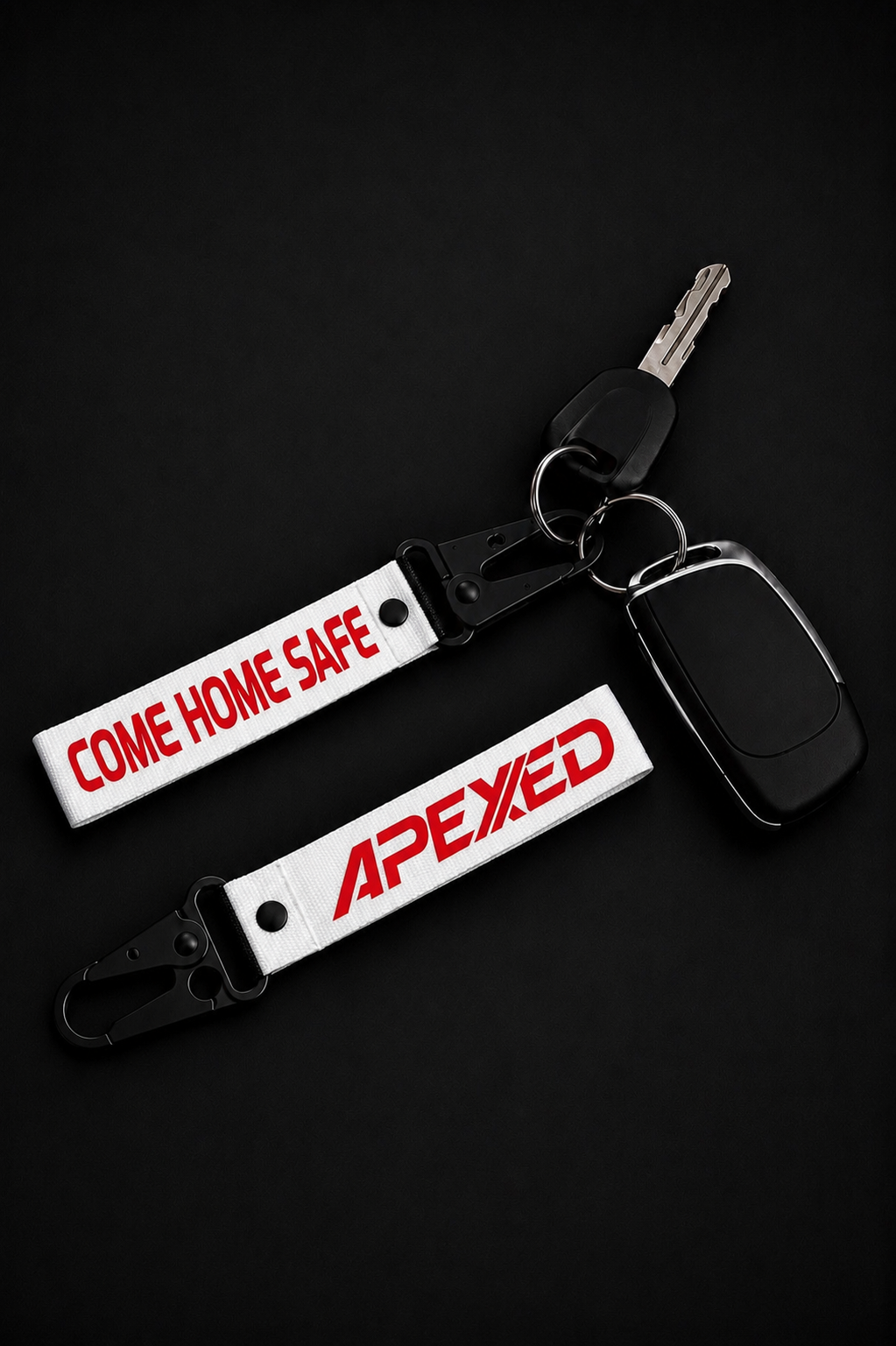 Come home safe - Keychain White