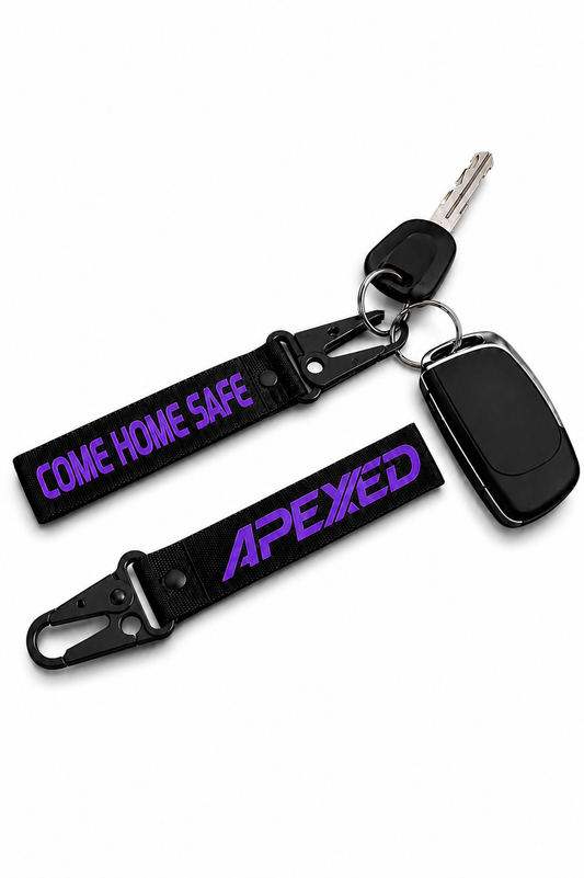 Come home safe - Keychain Black
