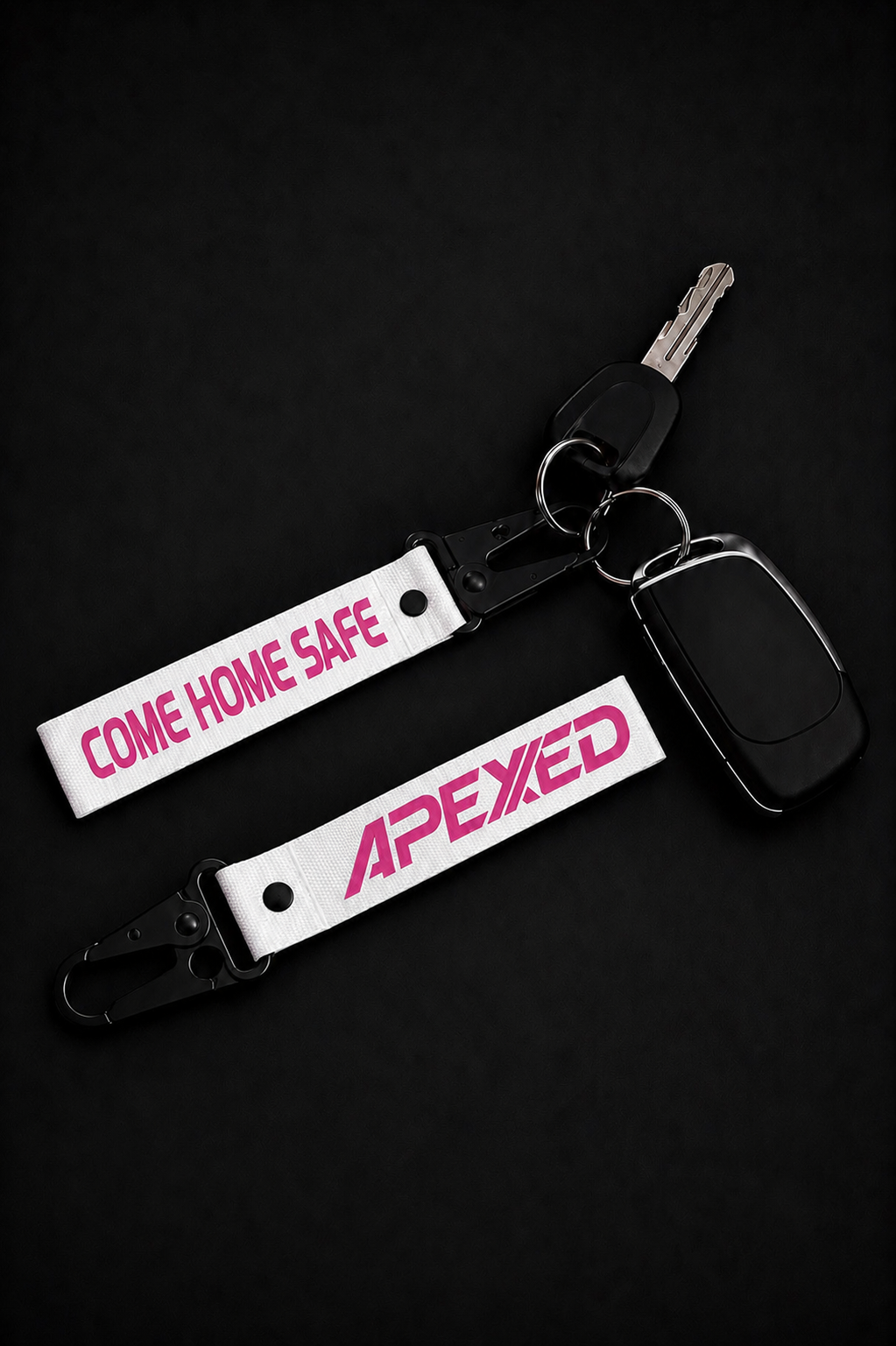 Come home safe - Keychain White