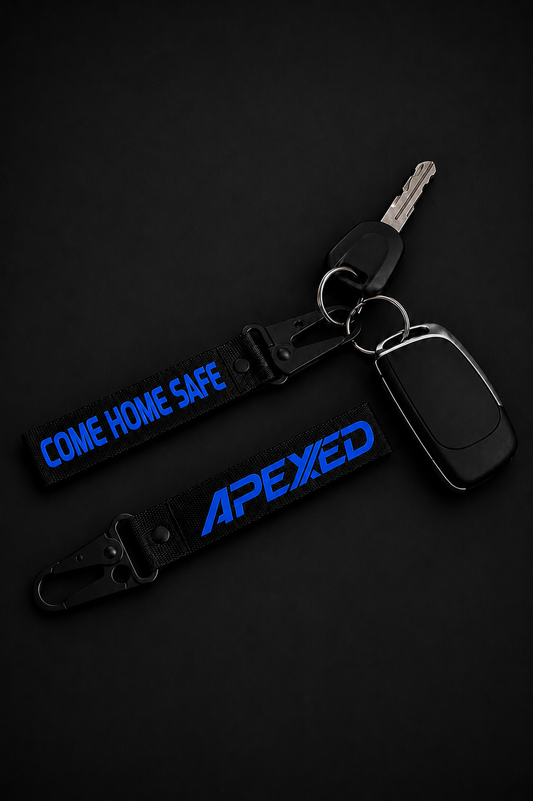 Come home safe - Keychain Black