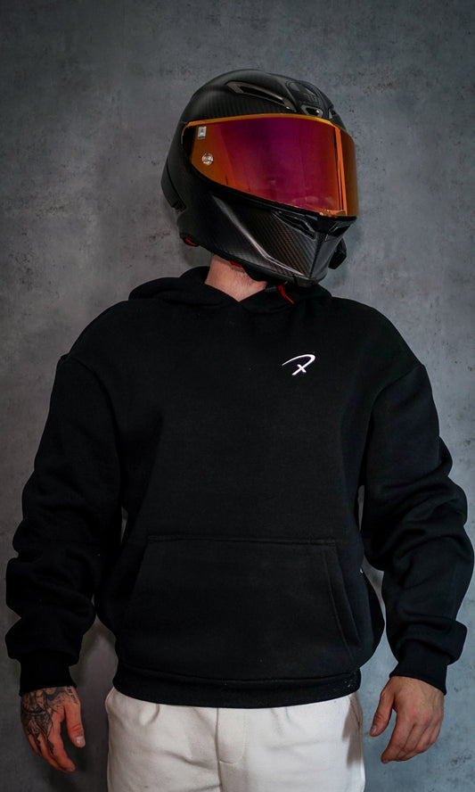 Basic Oversized Hoodie Schwarz
