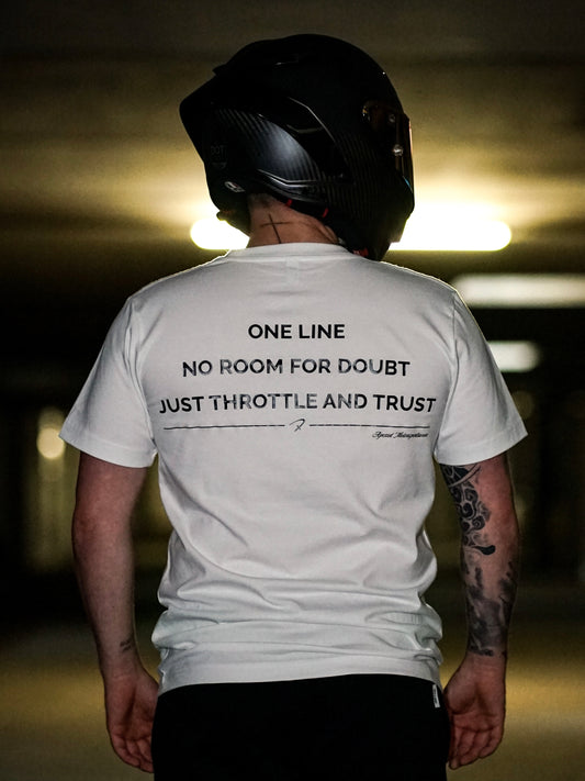 Throttle and Trust T-Shirt Weiß
