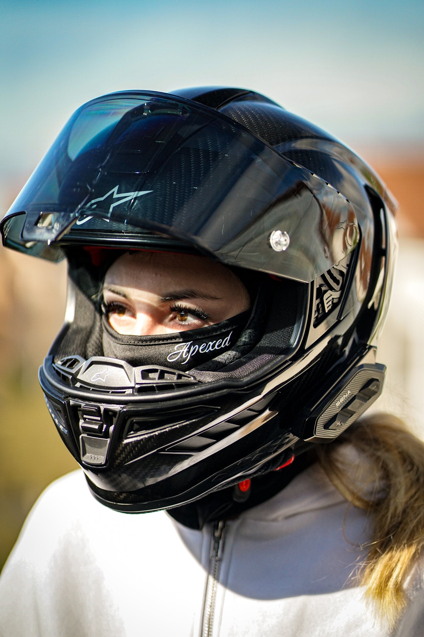 Sturmhaube Apexed - Logo klein