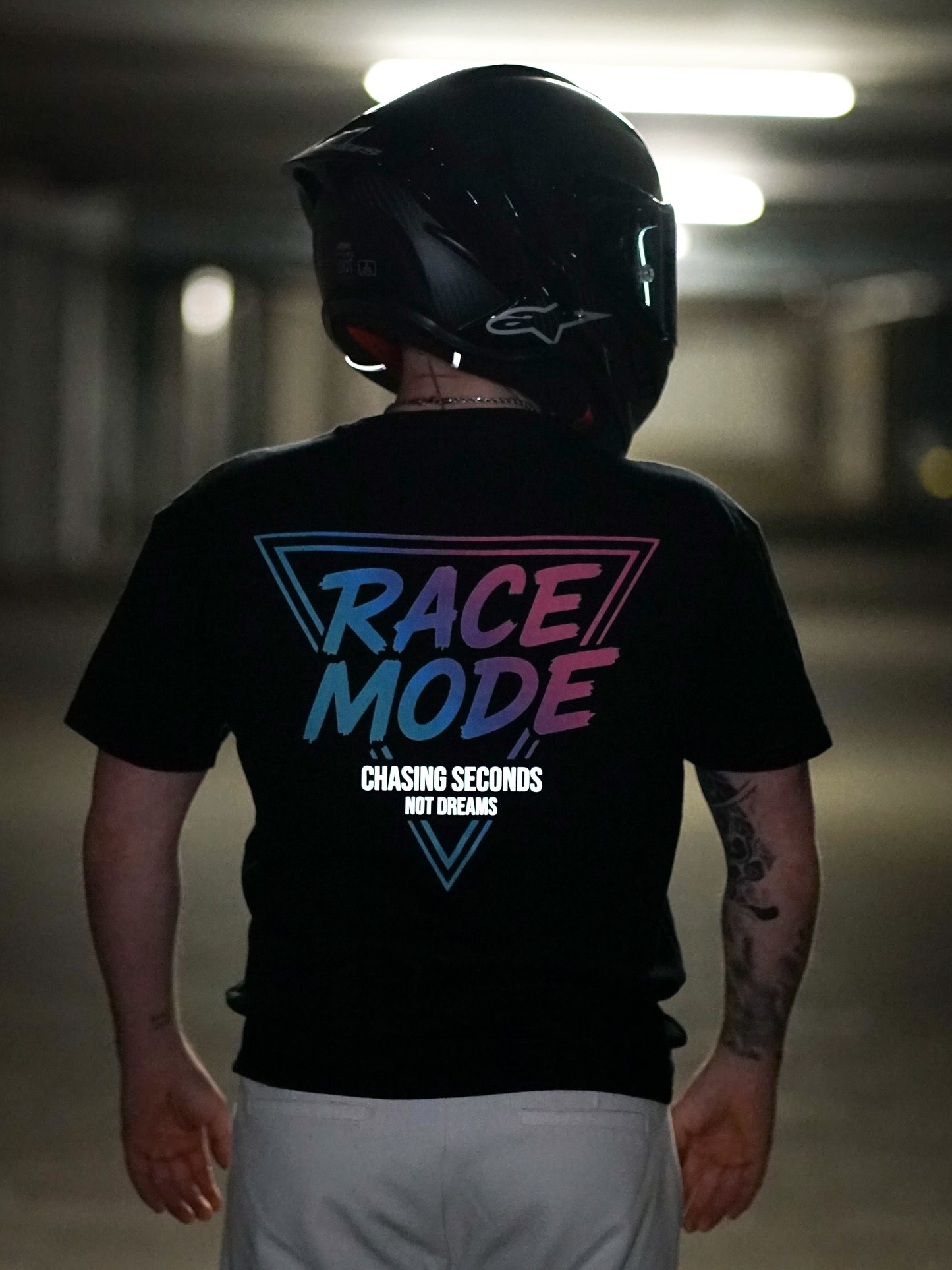 RACE MODE oversized T-shirt schwarz