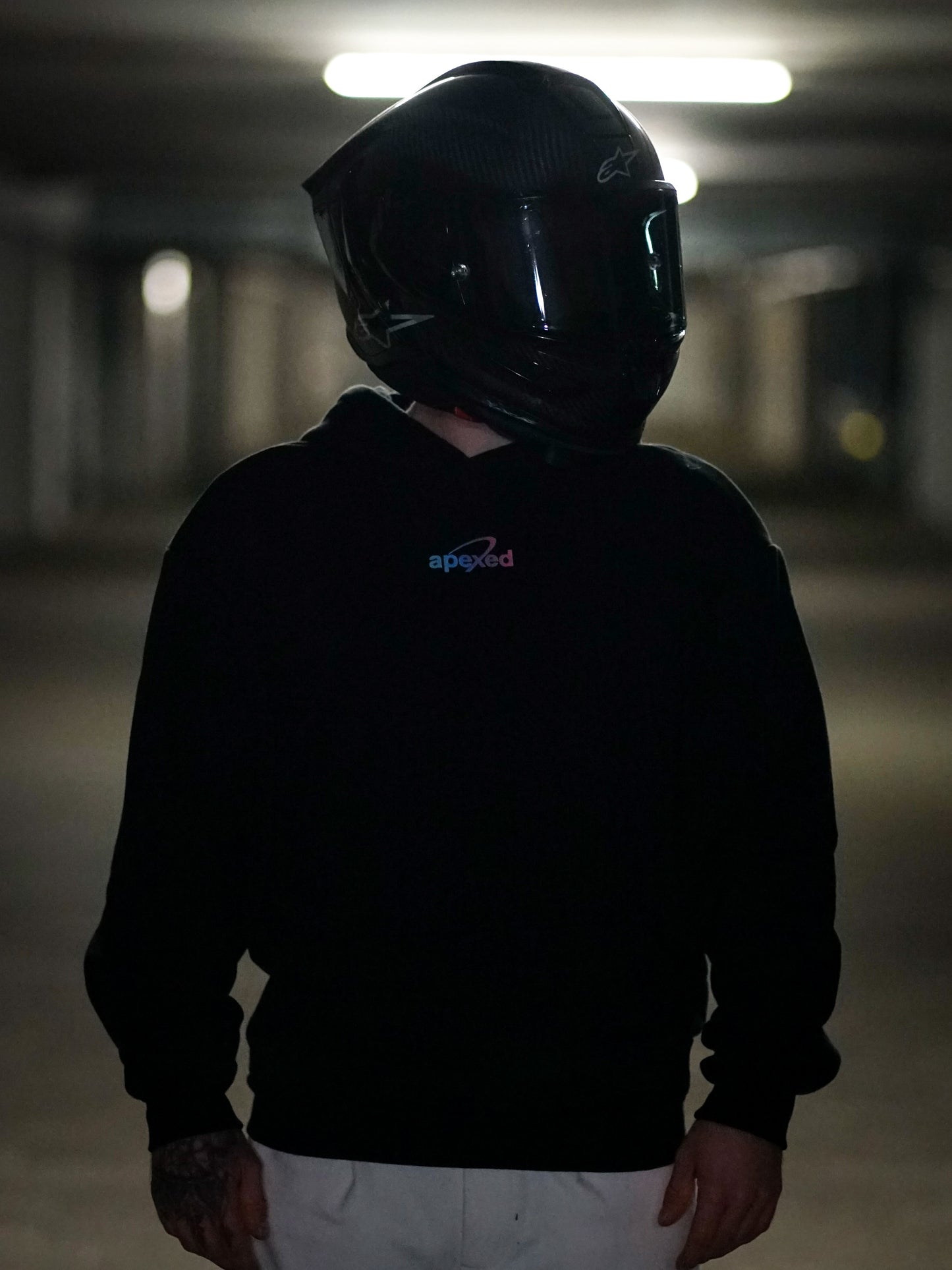 RACE MODE Hoodie Schwarz
