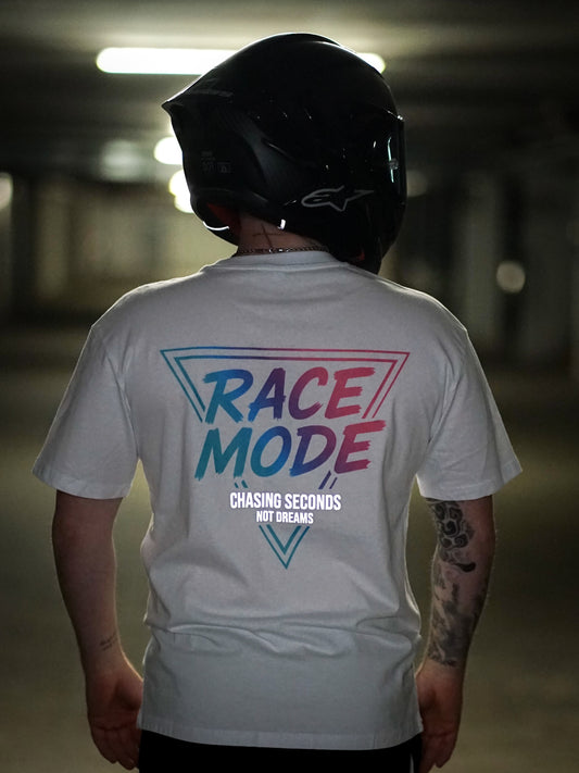 RACE MODE oversized T-shirt weiß