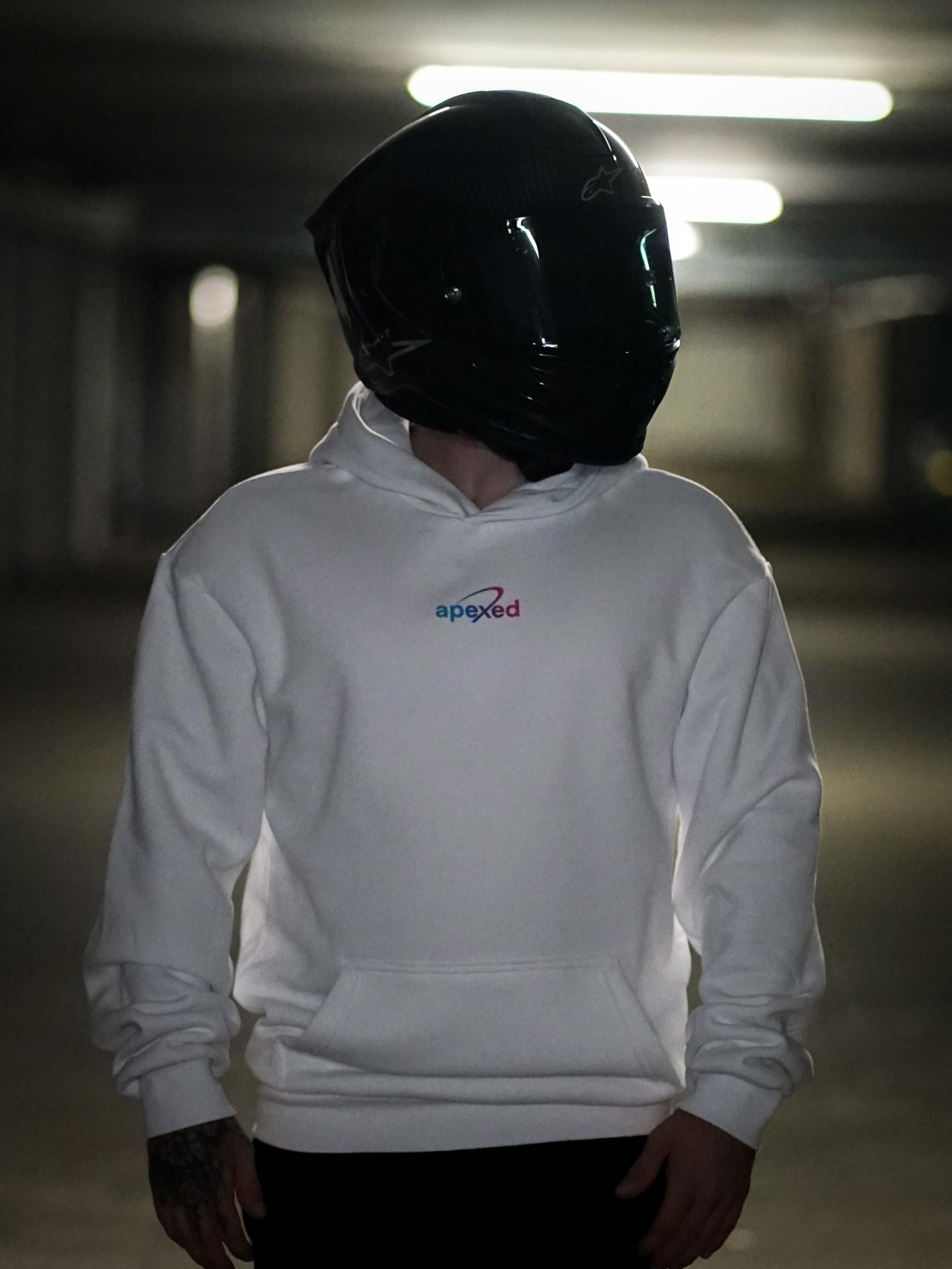 RACE MODE Hoodie weiß