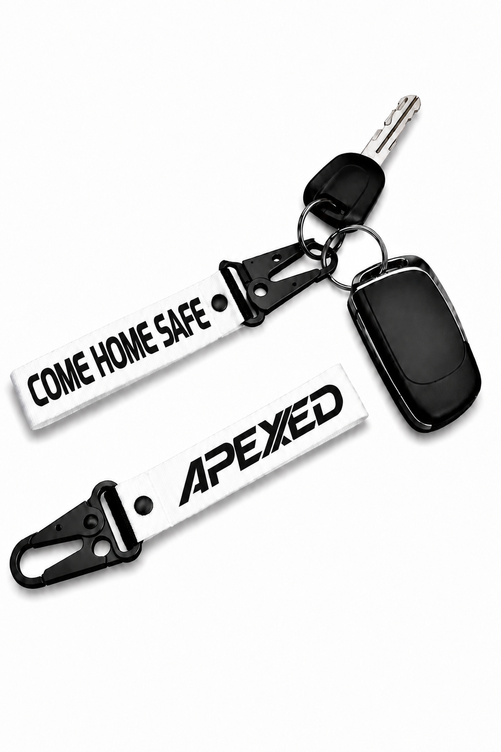 Come home safe - Keychain White
