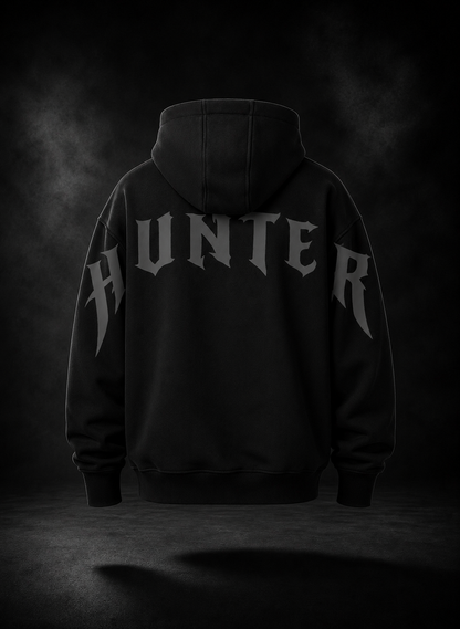 HUNTER Hoodie Carbon Black