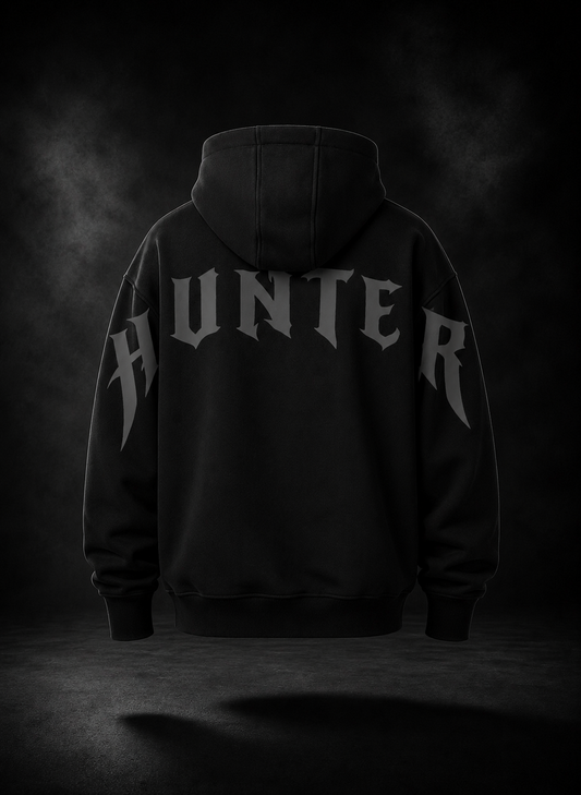 HUNTER Hoodie Carbon Black