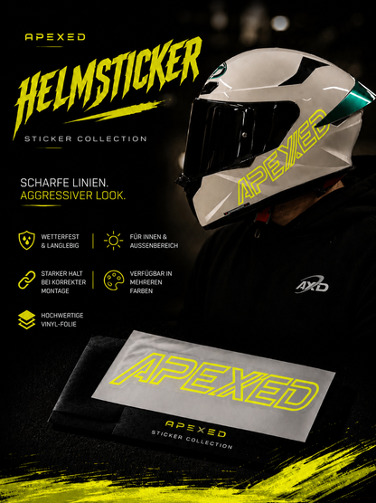 Helmsticker 'Apexed' Outlines Logo