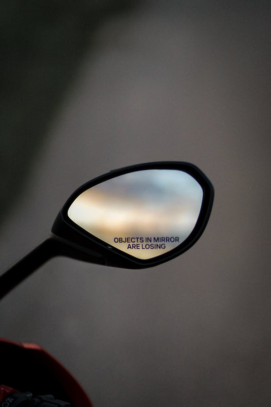 Objects in Mirror Sticker